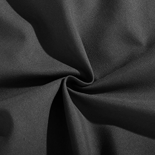 EVOLIVE Ultra Soft Microfiber Body Pillow Cover/Pillowcases 21"x54" with Hidden Zipper Closure (Black, Body Pillow Cover 21"x54")