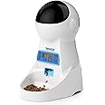 Iseebiz Automatic Cat Feeder, 101oz/3L Timed Cat Feeder for Dry Food with Anti-Clog Design, Up to 4 Meals with Portion Control, Dual Power Supply &10s Voice Recorder for Small Medium Cats Dogs