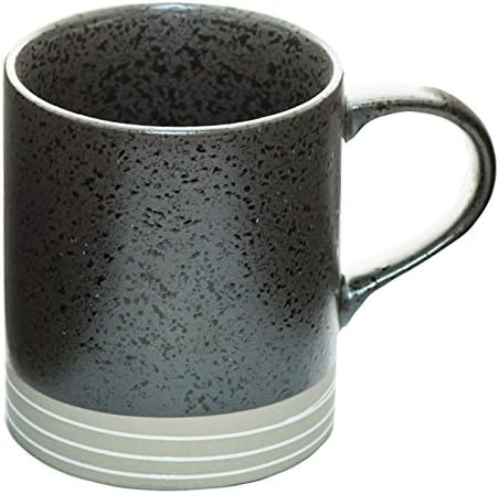 Coffee Mug, Japanese Mug (3.5 x 3.1 in. 10.8 Ounces (Black))
