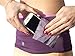 Limber Stretch Travel Money Belt Unisex, Running Belt, Insulin Pump Fanny and Hiking Waist Pack with Key Clip | Large Sweatproof Security Pocket Fits All iPhones, Passports | Extra Wide Spandex