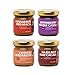 JEM - All Natural, Vegan, Organic, Specialty Nut Butter Spread, Flight of JEM Sampler Pack, 4 (1.25 oz) Jars