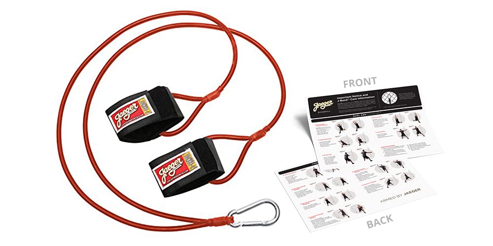 Jaeger Sports J-Bands Exercise Baseball/Softball Red, Regular - (Ages 13 & Above)
