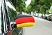 FIFA World cup 2018 Germany car flag cover for wing Mirror (Set of 2 flag). Stretchable material made by Spandex and polyester Fits almost every cars & small SUV .installation in seconds (Germany)
