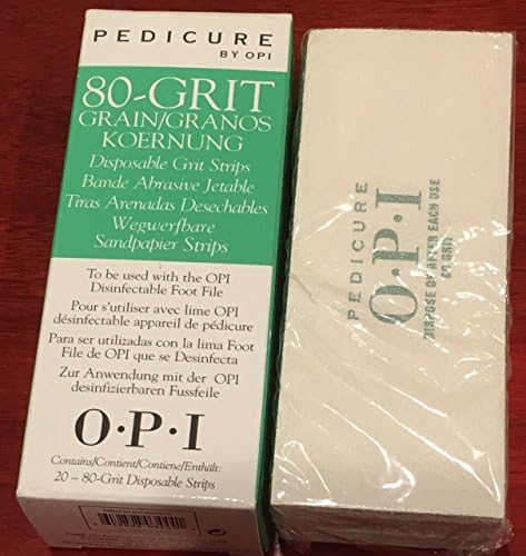 Pedicure Disposable 80 Grit Disposable Strips Pack of 20 Piece
