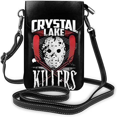 お財布ポシェット スマホポーチ Crystal Lake ショルダー スマホケース 携帯電話用ポーチ 小物入れ ミニポーチ おしゃれ 旅行用 男女兼用 高級品 多機能 小型 スマホバッグ 斜めがけ カード入れ