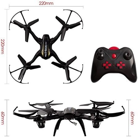 VIVINATURE Black Remote Posture Control 4 Channel 2.4GHz 6 Axis Gyro RC Quadcopter 360-Degree 3D Rolling Mode 2 RTF RC Drone(Black)