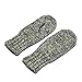 Dachstein Woolwear 4 Ply Extreme Warm 100% Austrian Boiled Wool Alpine Mittens in Natural Grey (7.5)