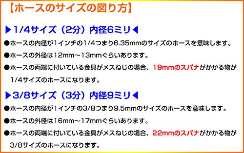 高い素材 洗車ホース 高圧洗浄機ホース10m 口金サイズ1 4 内径6ｍｍ オスニップル付属 屈折防止スプリング標準装備 口金b B00aa98zl2 高知インター店 Hrm Partners Com