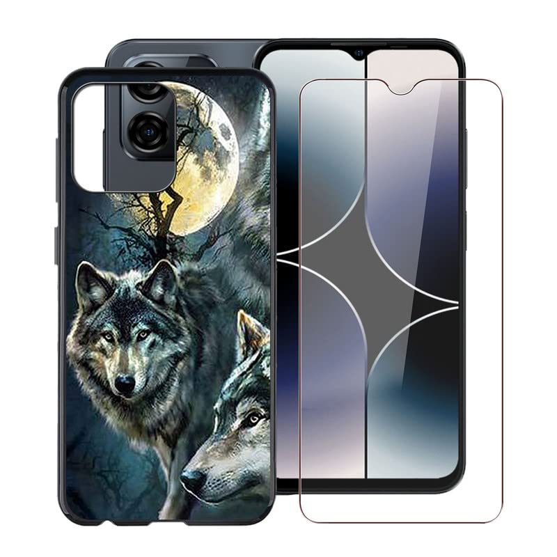 WIMSPEED Case for Ulefone Note 16 Pro (6.52"), Phone Case with Tempered Glass Screen Protector, Shockproof Cover, Ultra-Thin Soft TPU Protective Case for Ulefone Note 16 Pro - WMA29