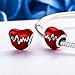 XingYue 925 Sterling Silver Heartbeat Charm Bead Red Enamel Love Heart Charm Love In My Heart Knot Charm Beads (Heart red enamel charm)
