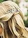 Venusvi Bride Wedding Crystal Hair Pins Rhinestone Bridal Hair Pieces Wedding Hair Accessories for Women and Girls (Pack of 2) (Silver)