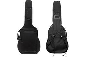 YunmoTree Jumbo Guitar Gig Bag Thickening and Waterproof 42" 43" Acoustic Guitar Bag (Black)