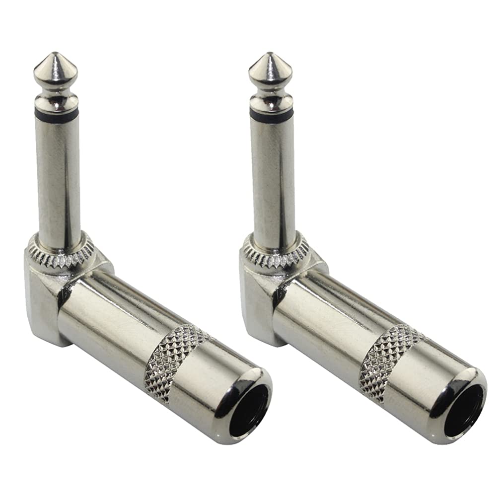 Buy HEALLILY 2PCS Guitar Cable Adapter Jack Female Stereo Adapter for