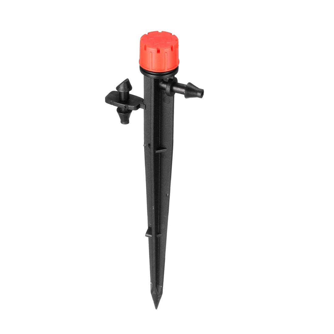 sourcing map Adjustable Spray Drippers, 360 Degree Micro Emitter Irrigation Watering System, 25 Pcs (Red)