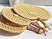 EASYANT Pure Hand-Woven Wheat Straw Fan Elderly Summer Natural Hand Rocker Fan - Heart Fan