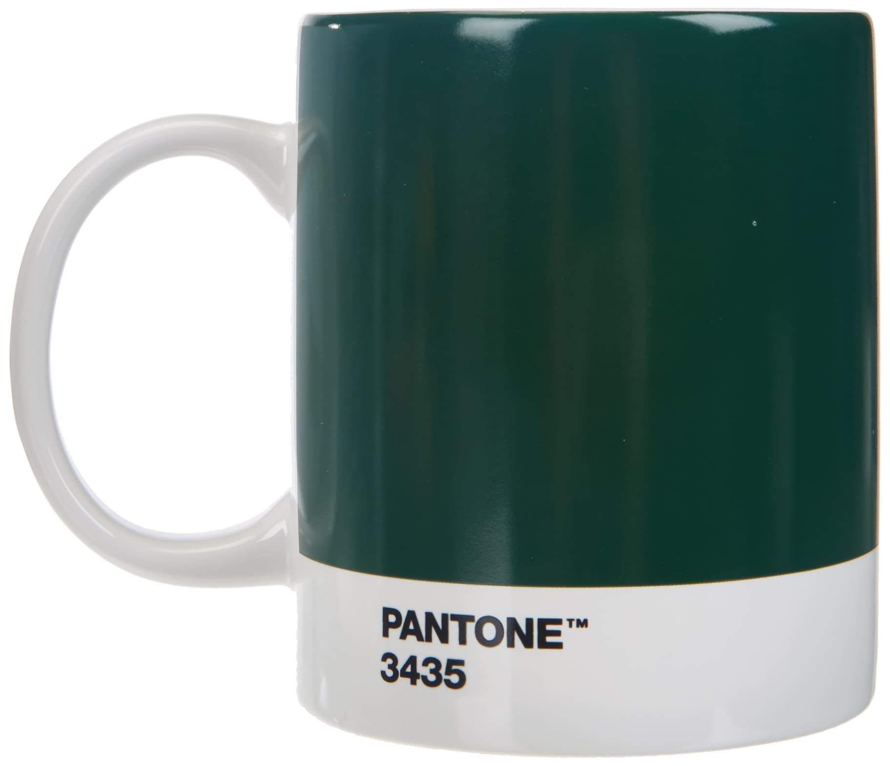 Copenhagen Design PANTONE Mug, coffee/tea cup, fine china (ceramic), 375 ml, dark green, 3435 C, Porcelain, 1 Count (Pack of 1)