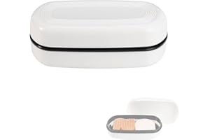 OENUASG Travel Case for Kitsch Shampoo bar, Shampoo Bar Holder, Travel Soap Container, Large Soap Box, Soap Dish with Draining Layer (White, 1 Pack) (White)