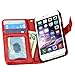 for iPhone 7+ Plus Wallet Case, DURARMOR Woman Premium PU Leather Wallet Case with ID Credit Card Cash Slots Flip Stand Wrist Strap Cover Carrying Case for Girls, Woman