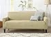 Dawson Collection Basic Strapless Slipcover Form Fit Slip Resistant Stylish Furniture Shield Protector Featuring Lightweight Twill Fabric By Home Fashion Designs Brand Sofa BEIGE