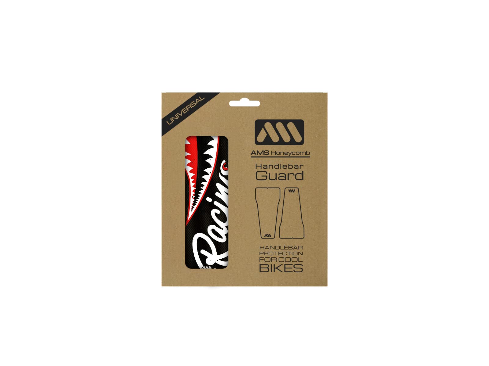 All Mountain Style AMS Honeycomb Bar Guards, Racing Spirit Black