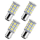 YINTATECH 4X Super White 6000K LED Car Lights Bulb 1157 BAY15D 27SMD 5050 Car RV Turn Signal Parking Lights 7528 2057 2357 DC 12V