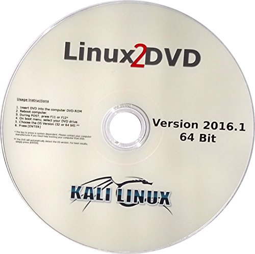 Kali Linux 2016.1, 64 bit, Ethical Hacking and Penetration Testing Linux Distribution