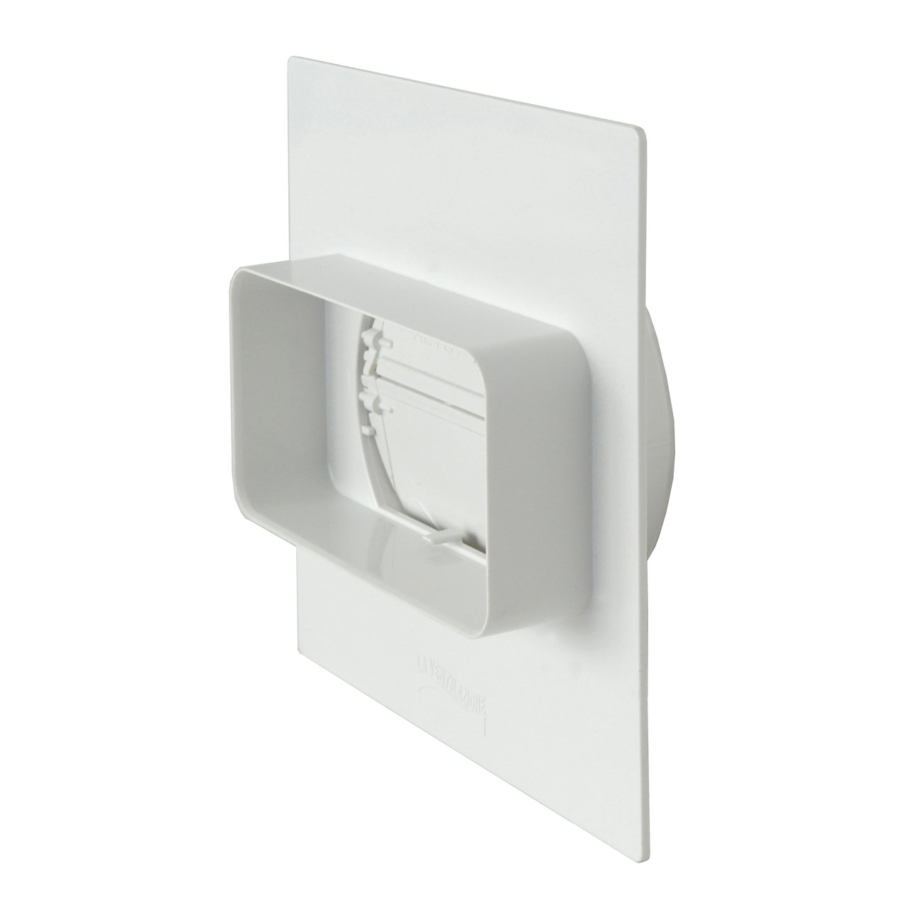 La Ventilazione PMV126B Rectangular to Round Tube Wall Passage Plate, 120 x 60 mm - 100 mm