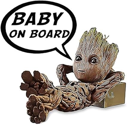 Bebe A Bord Thelittlesticker Sticker H 11 Cm Cool Baby Groot Autocollants Bebe A Bord Auto Et Moto