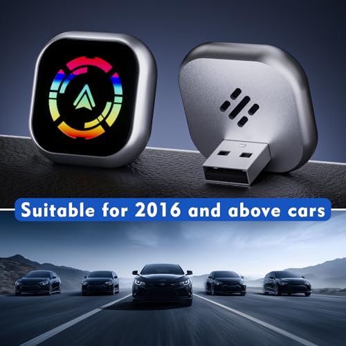 Drepint 2 in 1 Wireless Adapter for CarPlay and Android Car, Upgrade Plug & Play Wireless Carplay Adapter, Fast and Stable Connection without Delays, Compatible with iOS 10+ and Android 11+