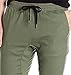 BROOKLYN ATHLETICS Men's Slim Fit Soft Twill Jogger Pants – Olive, Medium