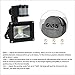 FASIHILAN 10W Motion Sensor Flood Light, Outdoor Waterproof Wall Light Fixture, 800LM PIR Sensitive Security Light, Auto ON/Off Floodlight Lamp, 6000K Intelligent Light with US 3-Plug