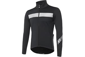ARESFUEL Winter Cycling Jacket for Men Windproof Thermal Fleece Road Bike Clothing Running Jacket Windbreaker Reflective