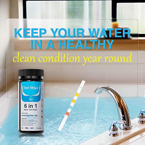 Hot Tub Test Strips 6 in 1 Spa Test Strips 100 Count, Best Water Test