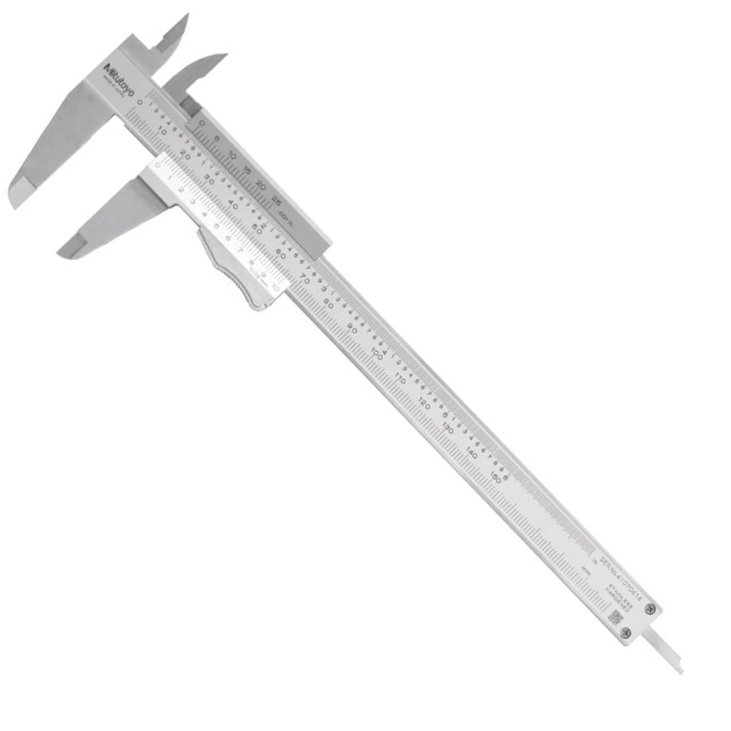 Mitutoyo MIT531-128 High Accuracy Vernier Caliper with Thumb Grip, 0mm-150mm/0"-6" Range