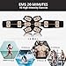 RoMere ABS Stimulator Muscle Toner Abdominal Toning Belt Workouts Portable EMS Training Home Office Fitness Equipment for Abdomen/Arm/Leg Training(USB Charging)