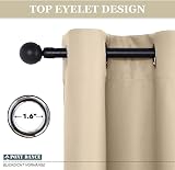 PONY DANCE Sage Green Blackout Curtain Panel 52x63 Eyelet for Privacy view 7