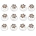 Newstarfactory Rhinestone Studded Collection Flower Spiral Hair Pin Pack of 12 (Champagne)