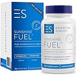 Vitamin D3 K2 - 2000 IU Vitamin D With K2 (75 mcg) Combination Designed To Support Vitamin D Absorption - 90 Great Tasting Chewable Tablets (3 Month Supply)