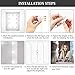 Nicewell Vanity Mirror Lights Dimmable 10 LED Bulbs Makeup Kit USB Power Supply Plug DIY Hollywood Style Adjustable Touch Sensor for Dressing Table Bathroom Wall Mirror Lighting (Mirror not Included)