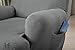 Home Fashion Designs Form Fit, Slip Resistant, Stylish Furniture Shield/Protector Featuring Lightweight Fabric. Savannah Collection Basic Strapless Slipcover Brand. (Recliner, Grey)