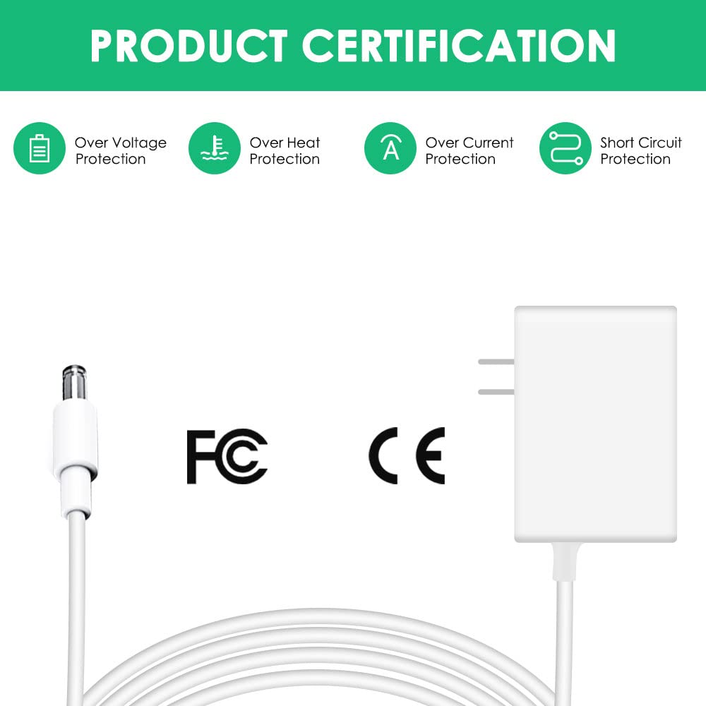 Mrgru 5V Replament Charger Power Cord for Baby Swing Compatible with Nova Baby Swing for Infants Motorized Portable Swing Power Adapter