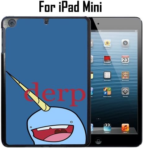 Derp Narwhal Custom Case/ Cover/Skin *NEW* Case for Apple iPad Mini - Black - Plastic Case (Ships from CA) Custom Protective Case , Design Case-ATT Verizon T-mobile Sprint ,Friendly Packaging - Slim Case