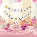 Happily Ever After Banner Sign Gold Glitter Heart -Wedding Engagement Bridal Shower Party Decorations - Photo Props