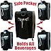 Insulated Lunch Bag for Men Women Adult Large Lunch Box by LeDish - Black Square Cooler Tote Bag with Adjustable Shoulder Strap and pockets - Best Reusable Lunchbox