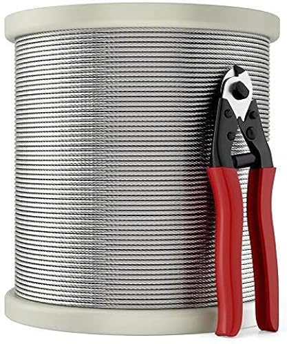 Heavy Duty Cable Cutter | Steel Wire Rope Cutter Up To 5/32 Inch | One-Hand Operation With Safety Lock | Red Non-Slip Handles - View #6