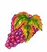 EuroQuest Imports Deco Grape Cluster Parchment Leaves, Package of 20