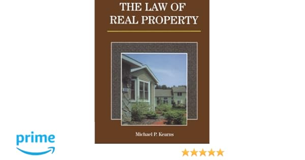 The Law Of Real Property Delmar Paralegal Sifriy Otsar - 