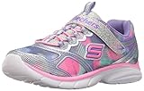 Skechers Kids Girls' Spirit Sprintz Sneaker, Silver/Multi, 8 M US Toddler