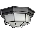 Maxim Lighting 67920BK Crown Hill-9W 1 LED Outdoor Flush Mount-11.5 Inches Wide by 4.75 inches high