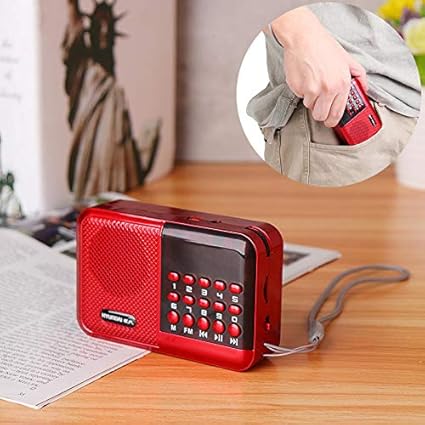 Kopper Mini Portable Pocket Radio Speaker LCD Digital FM USB TF Card MP3 Music Player
